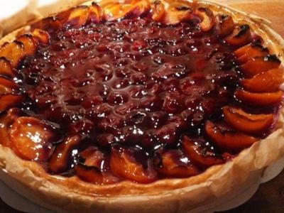 Tarte aux abricots et Cerises 