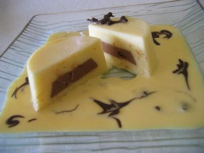 Bavarois citron chocolat creme anglaise  citronne