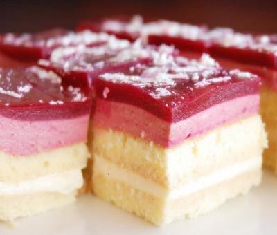 Bavarois framboise citron