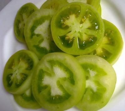 Beignets de tomate vertes