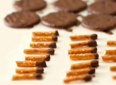 Biscuits araignee au chocolat preparation