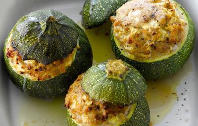 Courgettes farcies au canard 201608