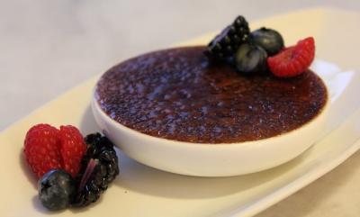 Creme brulee au fruits rouge