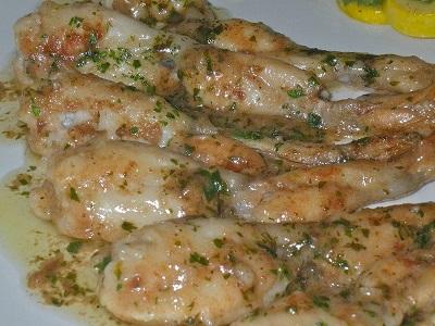 Cuisses de grenouilles a la creme persillades