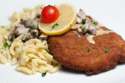 Escalope de porc panee et champignons20130401