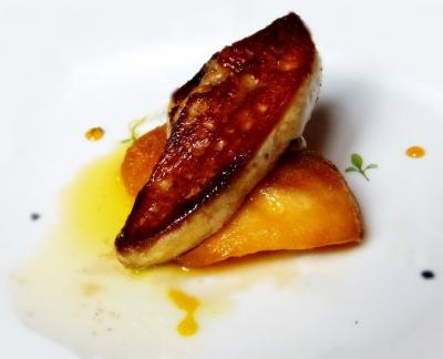 Escalopes de foie gras aux pommes