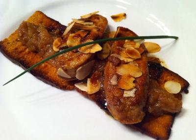 Foie gras poêlé au pain d'épices