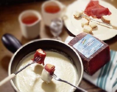 Fondue au fromage des grisons