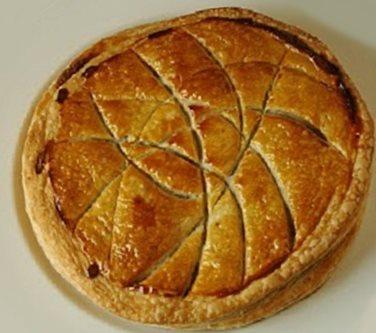 Galette des rois aux poires caramelisees