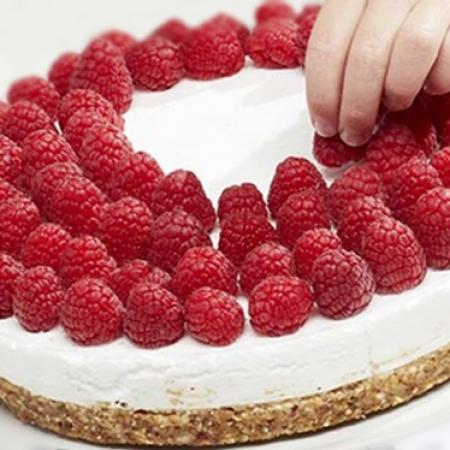 Gateau aux framboises