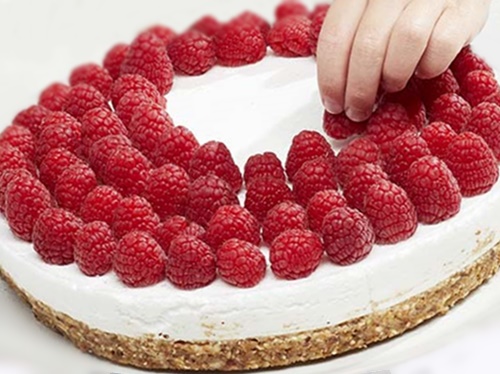 Gateau aux framboises