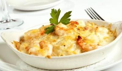 Gratin aux crevettes