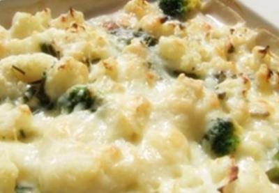 Gratin chou fleur et brocoli