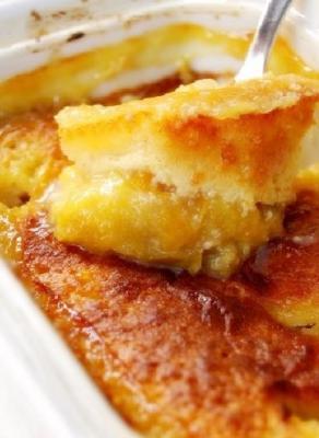 Gratin de prunes jaunes