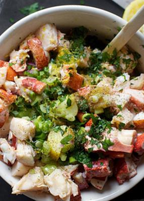 Homard et de pommes de terre salade20150325