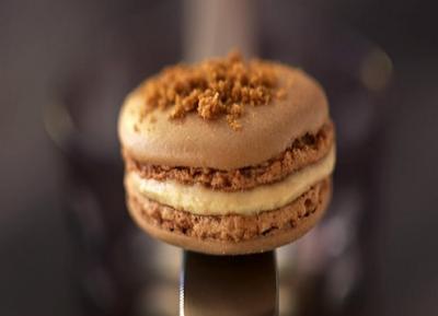 Macarons au foie gras et pain d epices