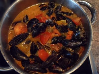 Moules aux tomates et sambal oelek20160903