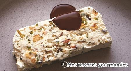 Parfait glace au amande