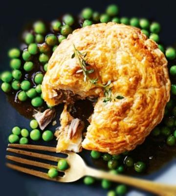 Pithiviers de canard et champignons de bois