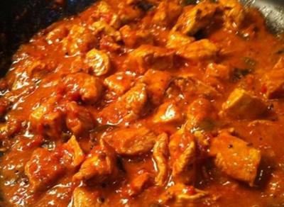 Poulet curry rouge thai au lait de coco 2010