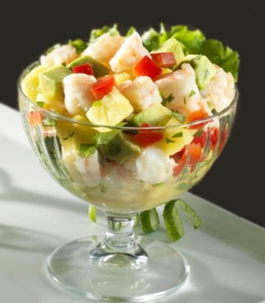 Salade de crevettes ananas avocat20151906