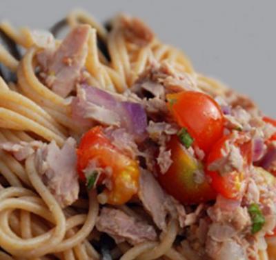 Spaghetti au thon et tomates cerises20160212