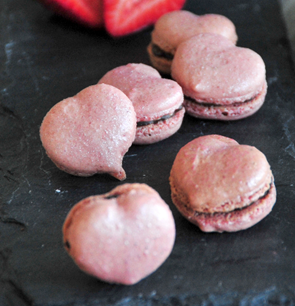 Macarons cœur, Ganache au chocolat noir