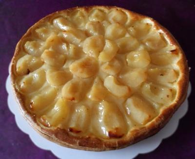 Tarte aux poires à la crème d'amandes20150622