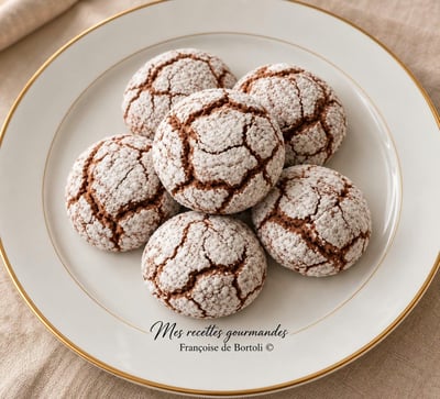 Amaretti au chocolat noir