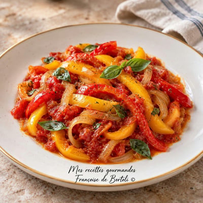 Peperonata -Recette Italienne Fondante