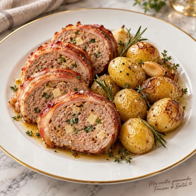Polpettone con Patate al Forno