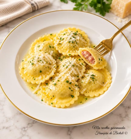 Ravioli alla ricotta prosciutto e pomodori secchi