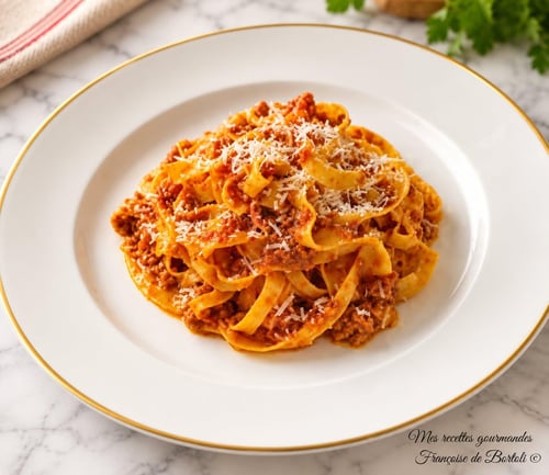 Tagliatelle e il ragu alla bolognese