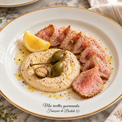 Vitello tonnato traditionnel cuisson basse temperature